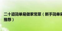 二十道簡單易做家常菜(新手簡單易做的家常菜簡單家常菜推薦)