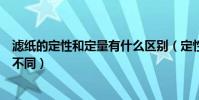 濾紙的定性和定量有什么區別(定性濾紙和定量濾紙有什么不同)