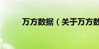 萬方數據(關于萬方數據的介紹)