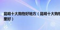 昆明十大購物好地方(昆明十大購物中心昆明逛街購物去哪里好)