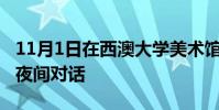 11月1日在西澳大學美術館舉行的與策展人的夜間對話