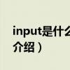 input是什么意思（關于input是什么意思的介紹）