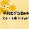 手機怎樣安裝adobe flash player（安卓手機怎么安裝Adobe Flash Player插件）