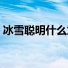 冰雪聰明什么意思啊（冰雪聰明什么意思啊）