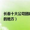 長春十大公司團建好去處推薦（長春適合集體團隊建設活動的地方）