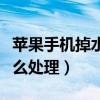 蘋果手機掉水里怎么修復（蘋果手機掉水里怎么處理）