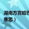 湖南方言哈巴是什么意思（湖南方言哈寶什么意思）