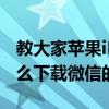 教大家蘋果iPhone11手機怎么更新微信及怎么下載微信的方法