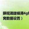 鑻規灉鎵嬫満4g铚傜獫濡備綍璁劇疆（怎樣進行iphone4蜂窩數據設置）