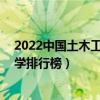 2022中國土木工程專業最好的10所大學（全國土木工程大學排行榜）