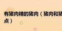 有豬肉精的豬肉(豬肉和豬肉精分別有什么特點)