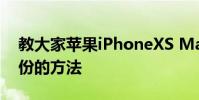 教大家蘋果iPhoneXS Max手機怎么恢復備份的方法