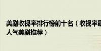 美劇收視率排行榜前十名(收視率最高十大美劇經典好看的人氣美劇推薦)