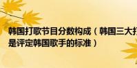 韓國打歌節目分數構成(韓國三大打歌節目:多項評比一位是評定韓國歌手的標準)