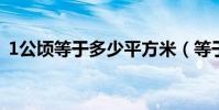 1公頃等于多少平方米(等于多少平方千米)