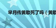 羋月傳黃歇死了嗎(黃歇結局如何了)
