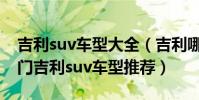 吉利suv車型大全(吉利哪款suv最好十大熱門吉利suv車型推薦)