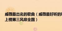 戚薇最出名的歌曲(戚薇最好聽的歌曲top10:《有個人》上榜第三風靡全國)