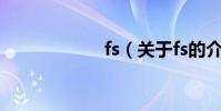fs(關于fs的介紹)