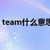 team什么意思（關于team什么意思的介紹）