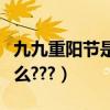九九重陽節是紀念什么（九九重陽節是紀念什么???）