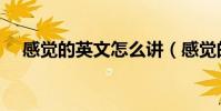 感覺的英文怎么講(感覺的英文簡寫是)