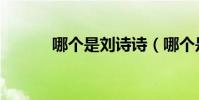 哪個是劉詩詩(哪個是李寶英)