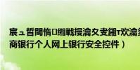 宸ュ晢閾惰緗戦摱瀹夊叏鎺т歡瀹夎涓嶄簡(如何安裝工商銀行個人網上銀行安全控件)
