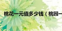桃花一元值多少錢(桃園一元錢多少元寶)