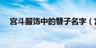宮斗服飾中的簪子名字(宮斗服飾素材)