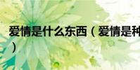 愛情是什么東西(愛情是種什么東西是什么歌)