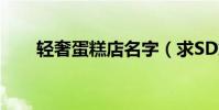 輕奢蛋糕店名字(求SD敢達美化包)
