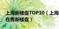 上海新樓盤TOP10(上海新開盤的樓盤上海在售新樓盤)