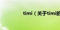 timi(關于timi的介紹)
