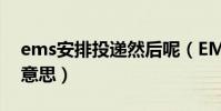 ems安排投遞然后呢(EMS安排投遞是什么意思)