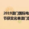 2019澳門國際電影節頒獎典禮（2021第13屆澳門國際電影節獲獎名單澳門國際電影節2021獲獎名單）