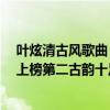 葉炫清古風歌曲（葉炫清十大熱門歌曲排行榜：《從前慢》上榜第二古韻十足）