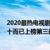 2020最熱電視劇排行榜前十名（2020十大熱劇排行榜：三十而已上榜第三最燒腦）