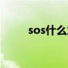 sos什么意思醫學（sos什么意思）