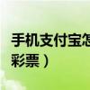 手機支付寶怎么預約掛號（手機支付寶怎么買彩票）