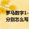 羅馬數字1-20怎么寫（請問羅馬數字1-100分別怎么寫）