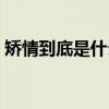 矯情到底是什么意思（矯情到底是什么意思）