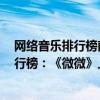 網絡音樂排行榜前100首新歌2019（2020十大網絡歌曲排行榜：《微微》上榜第二非常勵志）