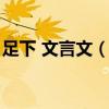 足下 文言文（文言文的“足下”是什么意思）