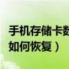 手機存儲卡數據可以恢復嗎（手機內存卡數據如何恢復）