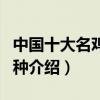 中國十大名雞品種（全國出名的雞中國名雞品種介紹）