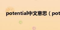 potential中文意思(potential的意思)