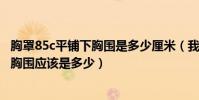 胸罩85c平鋪下胸圍是多少厘米(我的內衣是34/75B那我的胸圍應該是多少)