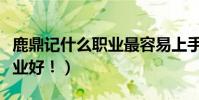 鹿鼎記什么職業最容易上手(鹿鼎記練什么職業好!)