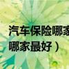 汽車保險哪家最好服務范圍比較廣（汽車保險哪家最好）